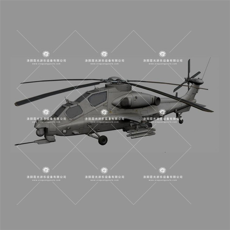 宣汉武装直升机3D模型